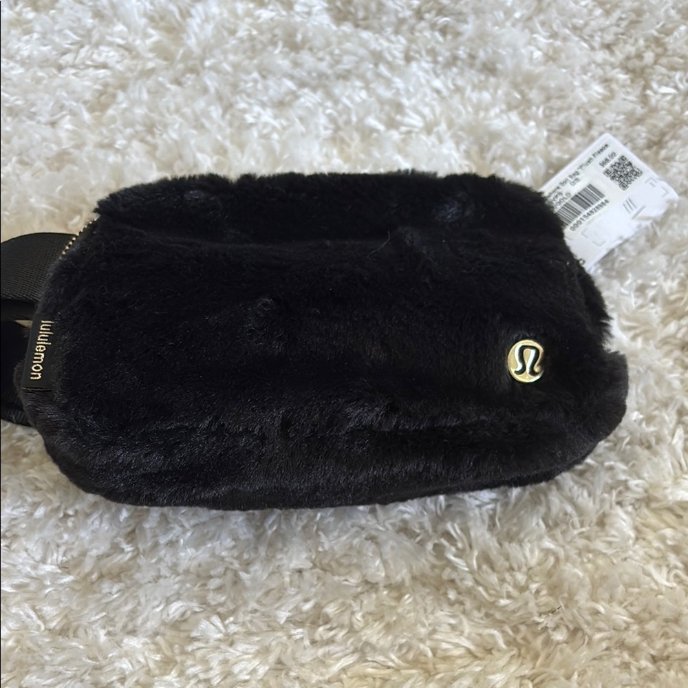 Lululemon Black Furry Bag